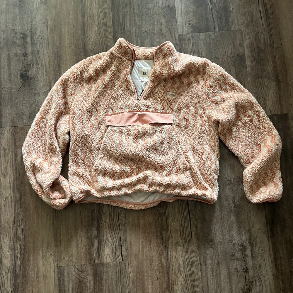 Women's Ripcurl Pink Quarter Zip Sweater